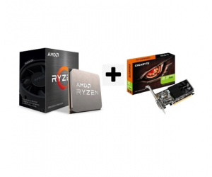 Procesador AMD Ryzen 5 5600X, S-AM4, 3.70GHz, 32MB L3 Cache ― Incluye Tarjeta de Video Gigabyte NVIDIA GeForce GT 1030 