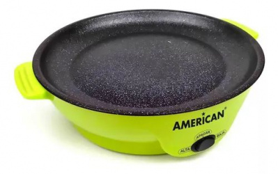 ﻿American Parrilla Eléctrica 6022 , Antiadherente, Verde 