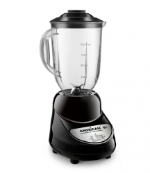 American Licuadora 7974, 1 Litro, 350W, 2 Velocidades, Negro  