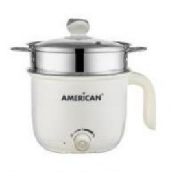 American Olla Eléctrica 9211, Antiadherente, 1.4 Litros, Acero Inoxidable 