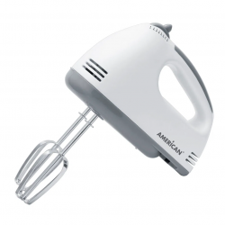 American Batidora de Mano 9975, 120W, 7 Velocidades, Blanco/Gris 