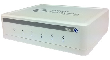 Switch Amer Networks Fast Ethernet SD5, 5 Puertos 10/100Mbps, 1 Gbit/s, 1000 Entradas - No Administrable 