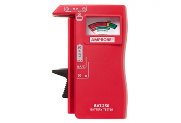 Amprobe Probador Universal para Pilas AA/AAA/C/D/9V, Rojo 