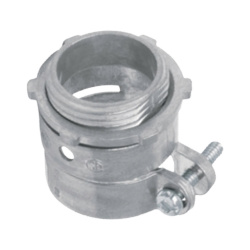 Anclo Conector de Tubería Flexible, Acero Galvanizado, 1 1/2