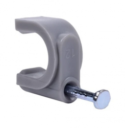 Grapa con Aislamiento para Cables GCR 22, Gris, 100 Piezas 