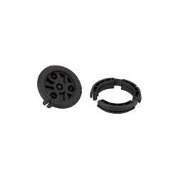 Andrew Bota Pasamuro 4'', 4 Orificios, Negro, para Cable Coaxial 1/2'' 