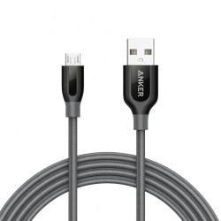 Anker Cable PowerLine+ USB A Macho - Micro USB B Macho, 1.8 Metros, Gris 