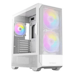 Gabinete Antec NX416L, Midi-Tower, ATX/Micro-ATX/Mini-ITX, USB 3.0, sin Fuente, 3 Ventiladores Instalados, Blanco 