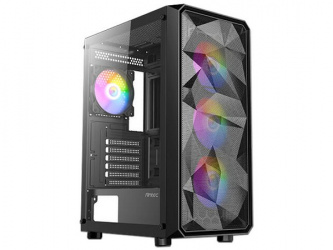 Gabinete Antec AX83 RGB Elite, Midi-Tower, ATX/EATX/Micro-ATX/Mini-ITX, USB 2.0/3.0, sin Fuente, 4 Ventiladores Instalados, Negro  