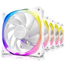 Ventilador Antec Fusion ARGB, 120mm, 2000RPM, ARGB, Blanco  