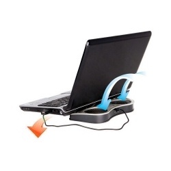 Antec Notebook Cooler To Go para Laptops 19'', con 2 Ventiladores de 1800RPM, Gris 