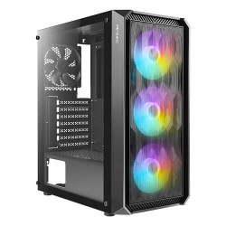 Gabinete Antec NX292, Midi-Tower, ATX/EATX/Micro-ATX/Mini-ITX, USB 2.0/3.0, sin Fuente, 4 Ventiladores Instalados, Negro 