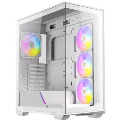 Gabinete Antec C3, Midi-Tower, ATX/Micro-ATX/Mini-ITX, USB 2.0/3.0, sin Fuente, 4 Ventiladores Instalados, Blanco 