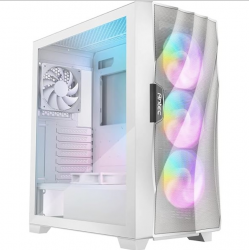 Gabinete Antec FLUX, Midi-Tower, ATX/Micro-ATX/ITX, USB 3.0, sin Fuente, 4 Ventiladores Instalados, Blanco 