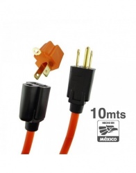 Antrolite Extensión de Uso Rudo CUR-1610, 10 Metros, Naranja 