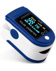 Antrolite Oxímetro Digital de Pulso, Blanco/Azul 
