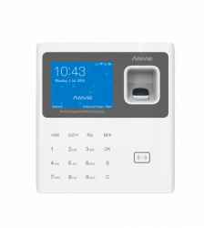 Anviz Control de Asistencia Biométrico W1 PRO, 3000 Tarjetas/3000 Huellas, TCP/IP, WiFi, no incluye Relevador para Abrir Puertas 