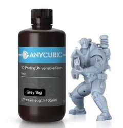 Anycubic Resina para Impresora 3D INV-143, UV, 1kg, Gris 