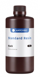 Anycubic Resina para Impresora 3D INV-145, Estándar Plus, 1kg, Negro 