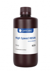 Anycubic Resina para Impresora 3D INV-400, Estándar Plus, 1kg, Gris 