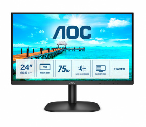 Monitor AOC 24B2XHM2 LED 23.8”, Full HD, 75Hz, HDMI, Negro 