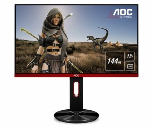 Monitor Gamer AOC G2590PX LED 24.5'', Full HD, FreeSync, 144Hz, HDMI, Bocinas Integradas (2 x 4W), Negro/Rojo 