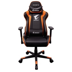 AORUS Silla Gamer AGC300 (rev 2.0), hasta 120Kg, Negro/Naranja 