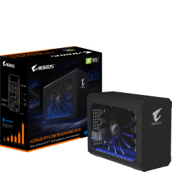 AORUS Gaming Box, NVIDIA GeForce RTX 2070, 8GB GDDR6, Negro 