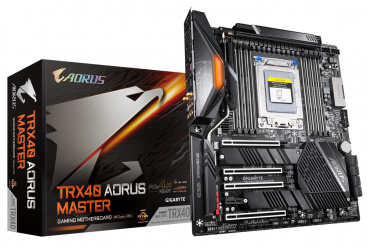Tarjeta Madre AORUS ATX Extendida TRX40 MASTER, S-sTRX4, AMD TRX40, 256GB DDR4 para AMD 