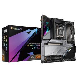Tarjeta Madre AORUS E-ATX X670E AORUS MASTER, S-AM5, AMD X670, HDMI, 128GB DDR5 para AMD 