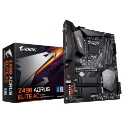 Tarjeta Madre AORUS ATX Z490 ELITE AC, S-1200, Intel Z490, HDMI, 128GB para Intel ― Requiere Actualización de BIOS para Procesadores Intel 11va. Generación 