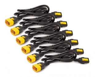 APC Cable de Poder C13 Macho - C14 Hembra, 1.2 Metros, Negro/Amarillo 