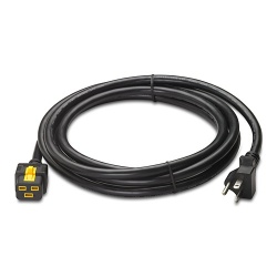 APC Cable de Poder C19 Macho - NEMA 5-20P Hembra, 3 Metros, Negro 