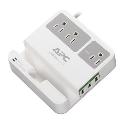 APC Supresor de Picos P3U3, 3 Salidas, 3 Puertos USB, 1.080 Joules  
