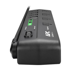 APC Supresor de Picos SurgeArrest P8U2, 8 Contactos, 2x USB, 2630 Joules, Negro 