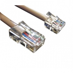 APG Cash Drawer Cable Patch RJ-45 Macho - RJ-12 Hembra, 1.5 Metros, Beige 