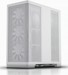 Gabinete Apnx C1, Midi-Tower, ATX/Micro-ATX/Mini-ITX, USB 3.0, sin Fuente, 4 Ventiladores Instalados, Blanco 