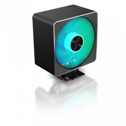Disipador CPU APNX AP1-V ARGB, 120mm, 600 - 1800RPM, Negro 