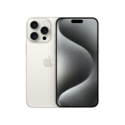 Apple iPhone 15 Pro Max, 512GB, Titanio Blanco ― Enlace FaceTime no Compatible 