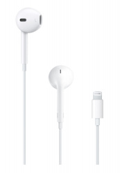 Apple EarPods, Alámbrico, Lightning, Blanco 