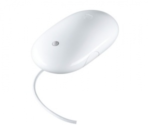 Apple Mouse Óptico, Alámbrico, USB, Blanco 