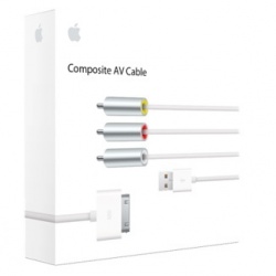 Apple Cables AV compuesto/USB Macho - Apple Macho para iPod/iPhone/iPad 