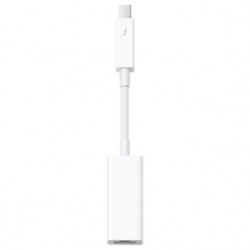 Apple Adaptador Thunderbolt Macho - Ethernet Hembra, Blanco, para MacBook Air/Pro 