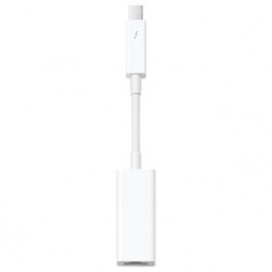 Apple Adaptador Thunderbolt Macho - Ethernet Hembra, Blanco, para MacBook Air/Pro 