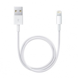 Apple Cable USB 2.0 A Macho - Lightning Macho, 50cm, Blanco 