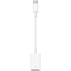Apple Adaptador USB-C Macho - USB A Hembra, Blanco, para iPod/iPhone/iPad 