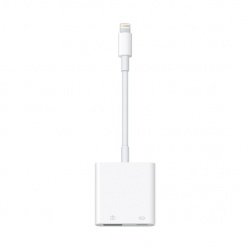Apple Adaptador Lightning Macho - USB-C Hembra, 7cm, Blanco, para iPod/iPhone/iPad 