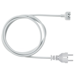Apple Cable de Poder NEMA 5-15P Macho - Angular Macho, 1.2 Metros, Blanco, para MacBook 