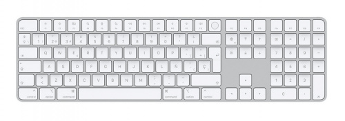Apple Teclado Magic MK2C3E/A, Inalámbrico, USB/Bluetooth, Plata/Blanco (Español) 