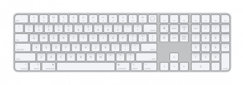 Apple Teclado Magic MK2C3LA/A, Inalámbrico, USB/Bluetooth, Plata/Blanco (Español) 